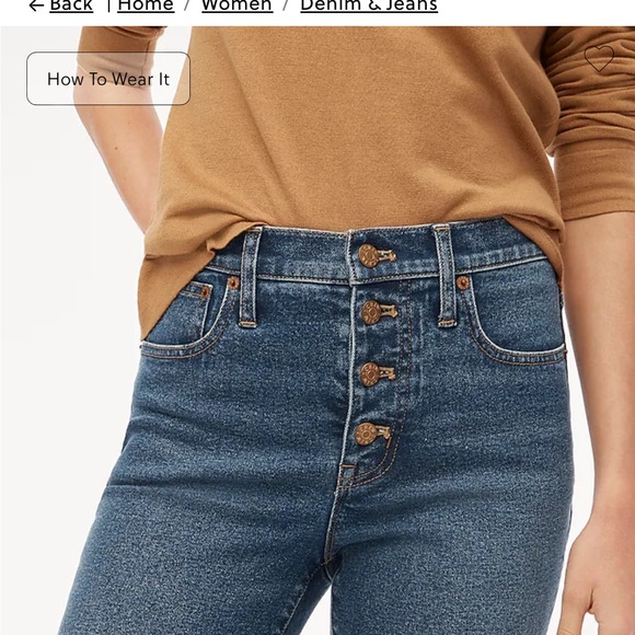 J. Crew Factory Denim - J.Crew factory essential straight button fly jeans size 32 NWT